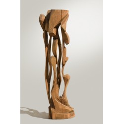Coloana lemn I - sculptură în lemn, artist Liviu Bumbu