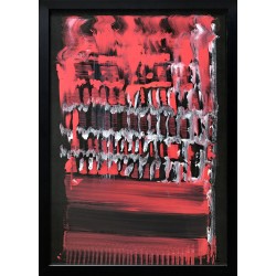 Catrință 4 - acrilic pe carton, artist Cristina Marian