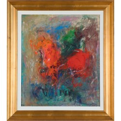 Arderea nevăzută - pictură în ulei pe pânză, artist Iurie Cojocaru