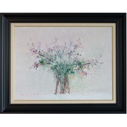 Flori de măr - pictură în ulei pe pânză, artist Iurie Cojocaru