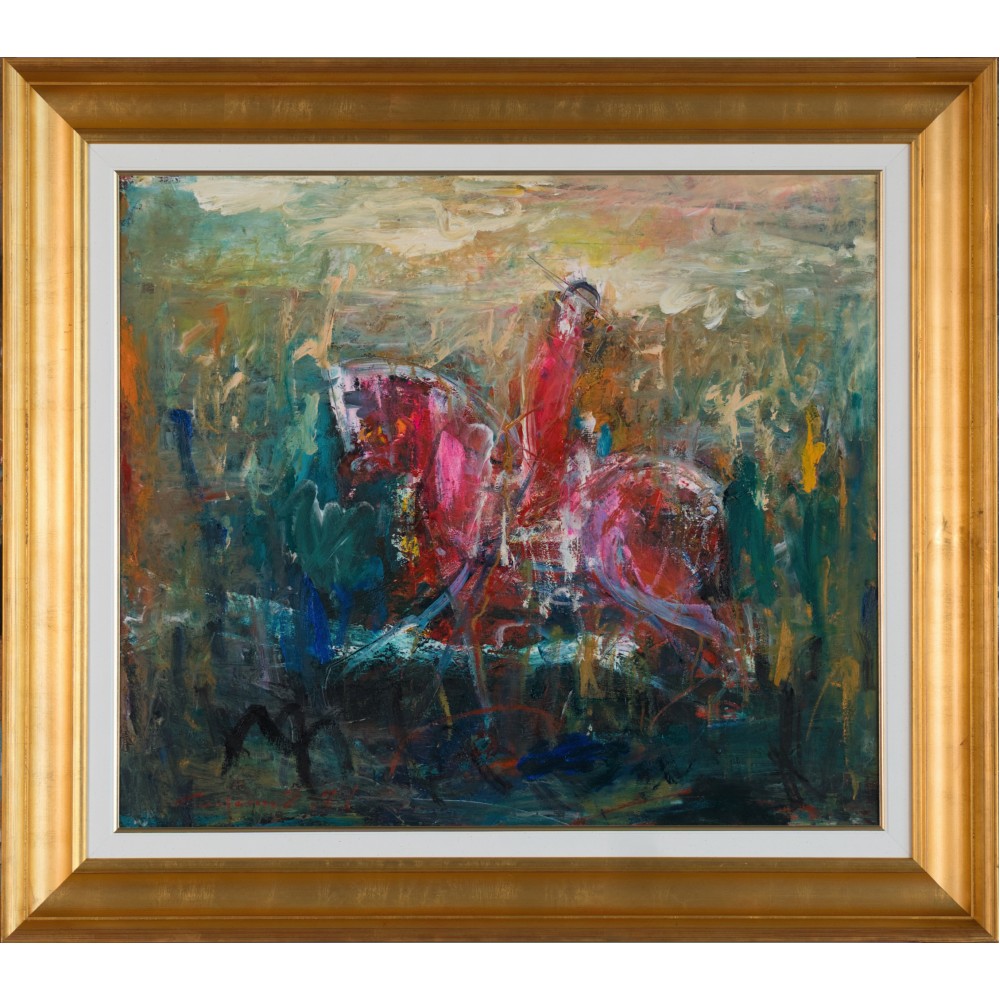 Călărețul nevăzut - pictură în ulei pe pânză, artist Iurie Cojocaru Călărețul nevăzut - pictură în ulei pe pânză, artist Iurie Cojocaru