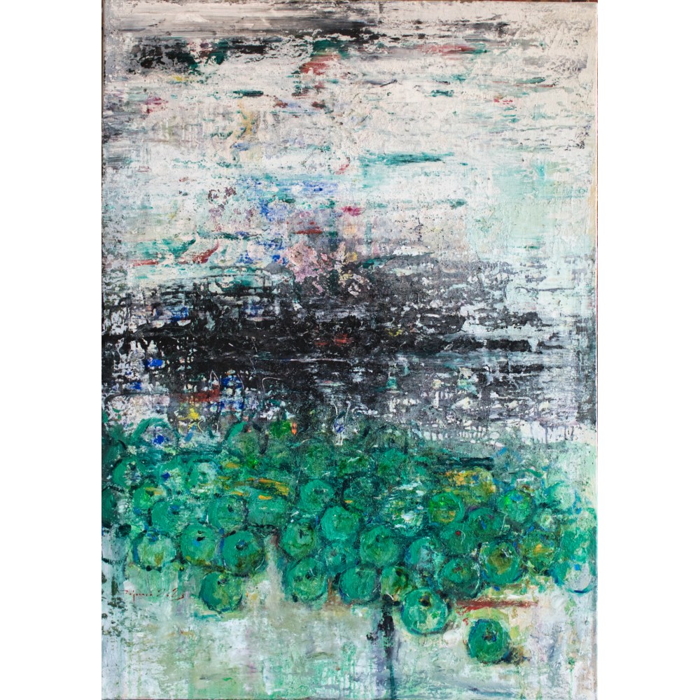 Memoria Pamântului - pictură în ulei pe pânză, autor Iurie Cojocaru