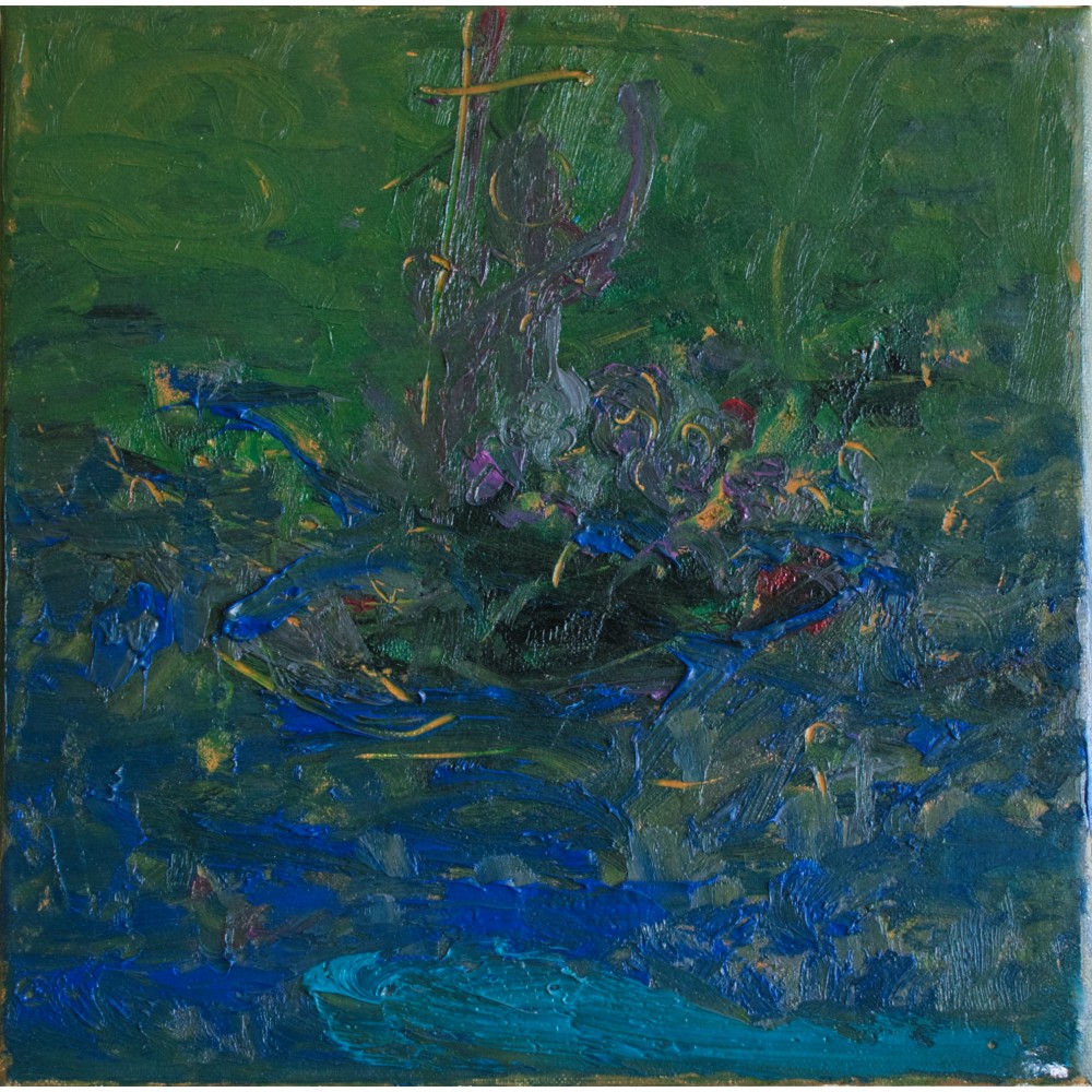 Semnul din Verde - pictură în ulei pe pânză, autor Iurie Cojocaru