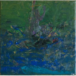 Semnul din Verde - pictură în ulei pe pânză, autor Iurie Cojocaru