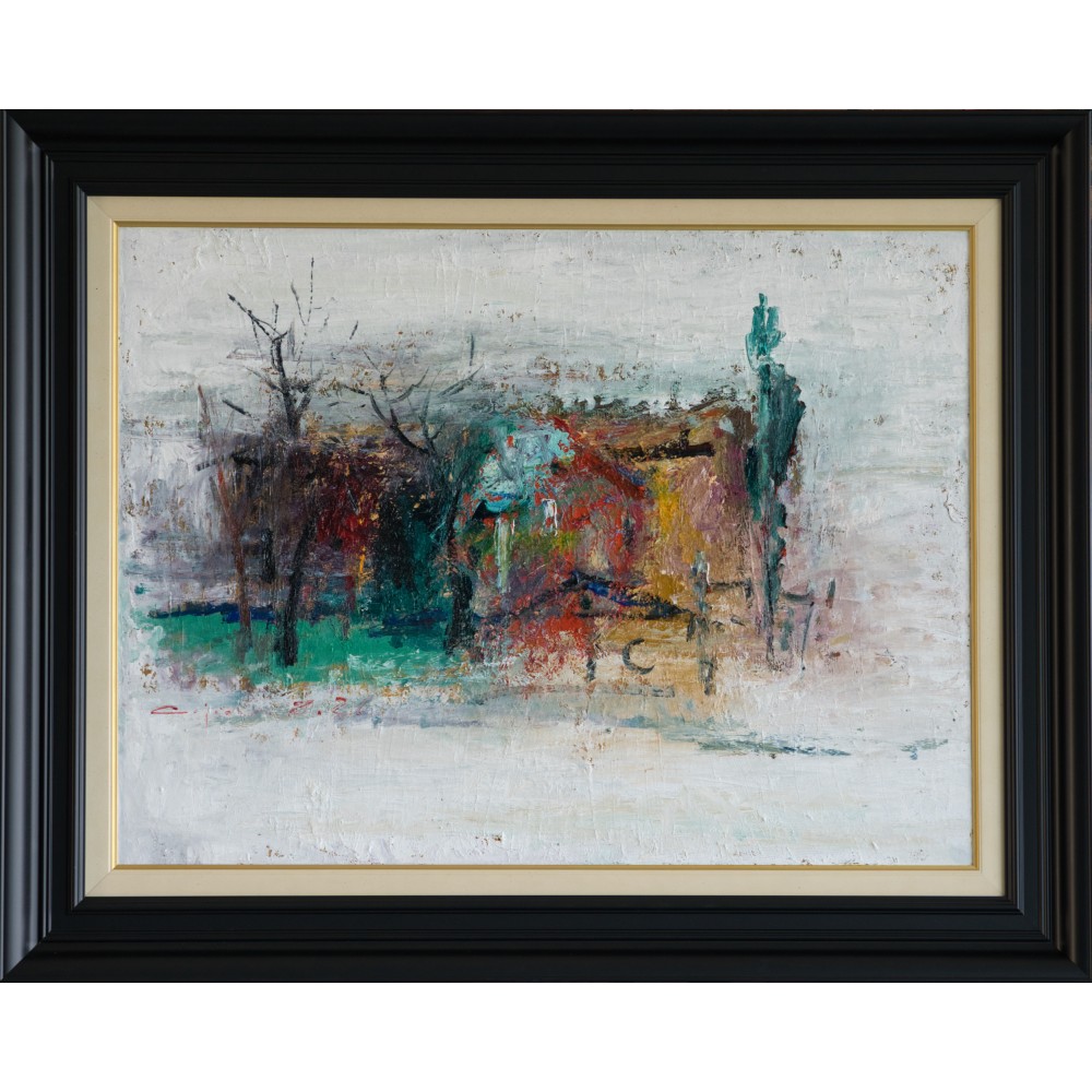 Urma unei amintiri - pictură în ulei pe pânză, autor Iurie Cojocaru