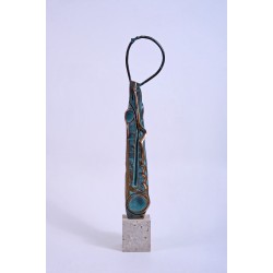 Ascet II - sculptură în bronz, artist Liviu Bumbu