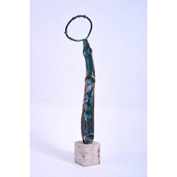 Ascet III - sculptură în bronz, artist Liviu Bumbu