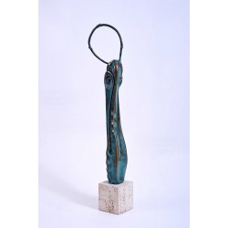 Ascet IV - sculptură în bronz, artist Liviu Bumbu