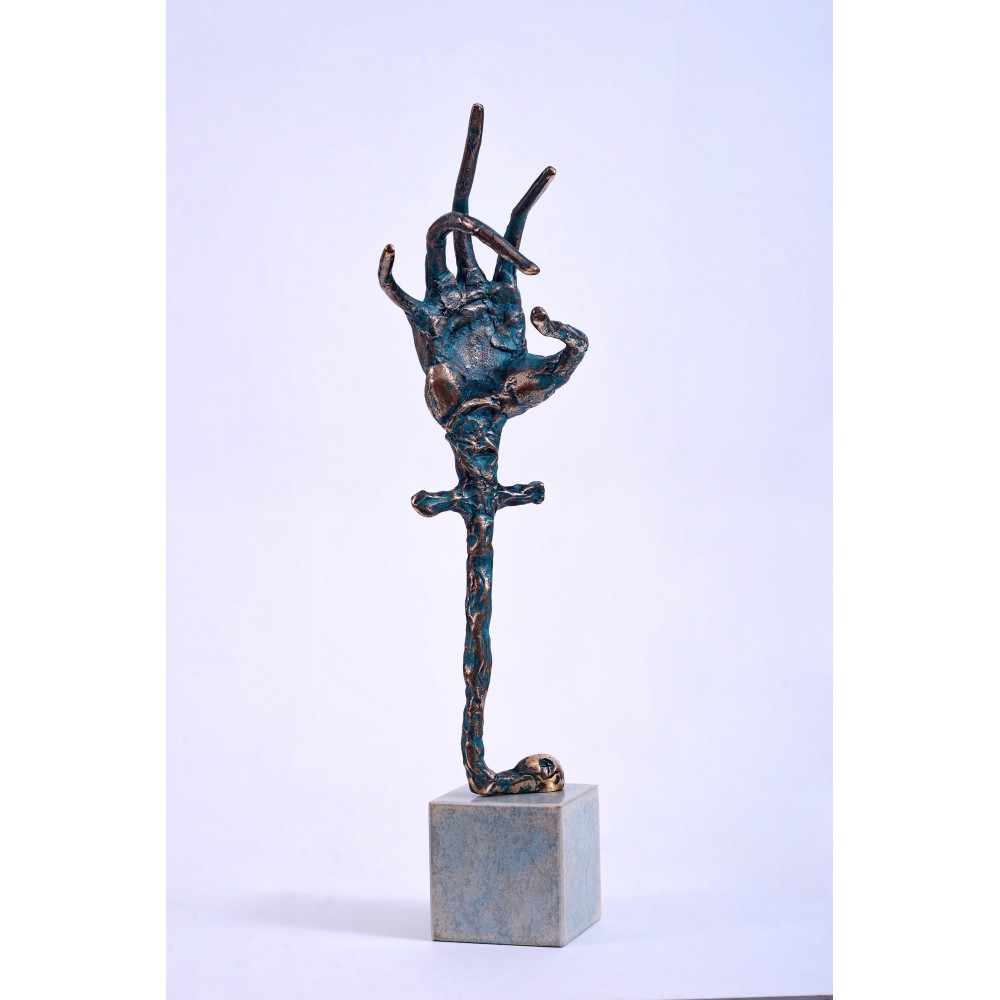Blagoslovire I - sculptură în bronz, artist Liviu Bumbu