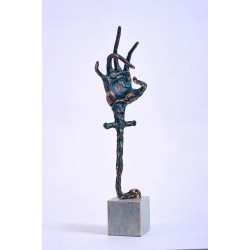 Blagoslovire I - sculptură în bronz, artist Liviu Bumbu
