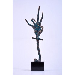 Blagoslovire II -sculptură în bronz, artist Liviu Bumbu