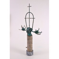 Rastignire - sculptură în bronz, artist Liviu Bumbu