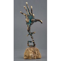 Privire - sculptură în bronz, artist Liviu Bumbu
