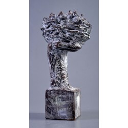 Axis mundi - sculptură în lut ars, artist Petru Leahu