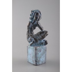 Tihnă - sculptură în lut ars, artist Petru Leahu