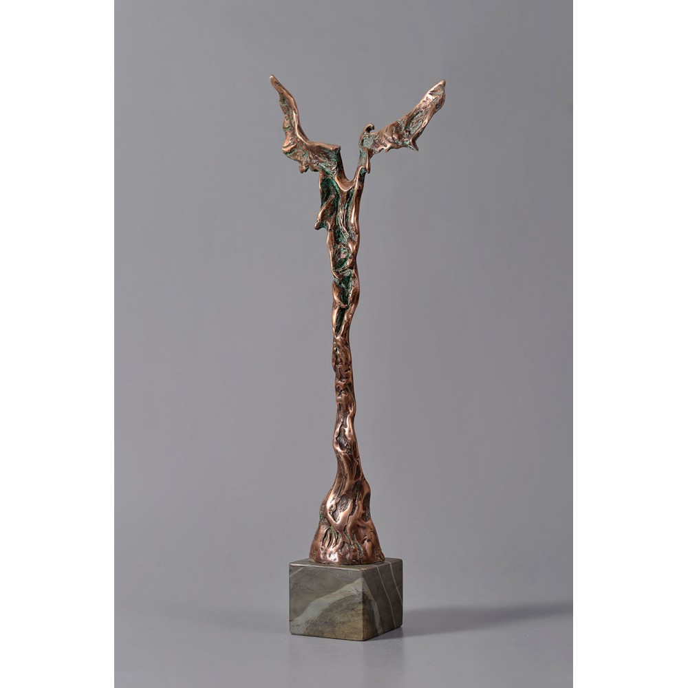 Vestitor - sculptură în bronz, artist Petru Leahu