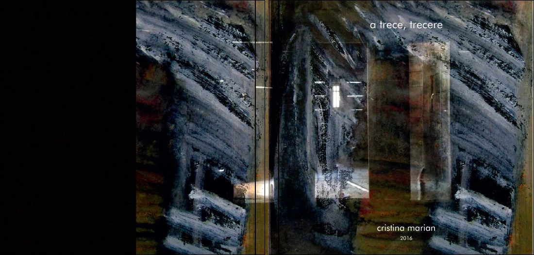 Coperta catalogului A trece, trecere de Cristina Marian, 2016