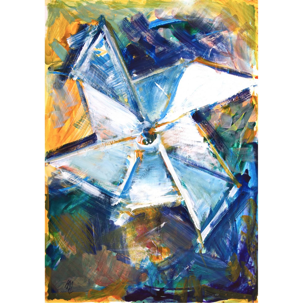 Destinații de hârtie/Morișca – tehnică mixta pe hârtie – tehnică mixtă, artistă Cristina Marian – Cristina Marian – O Galerie de Artă