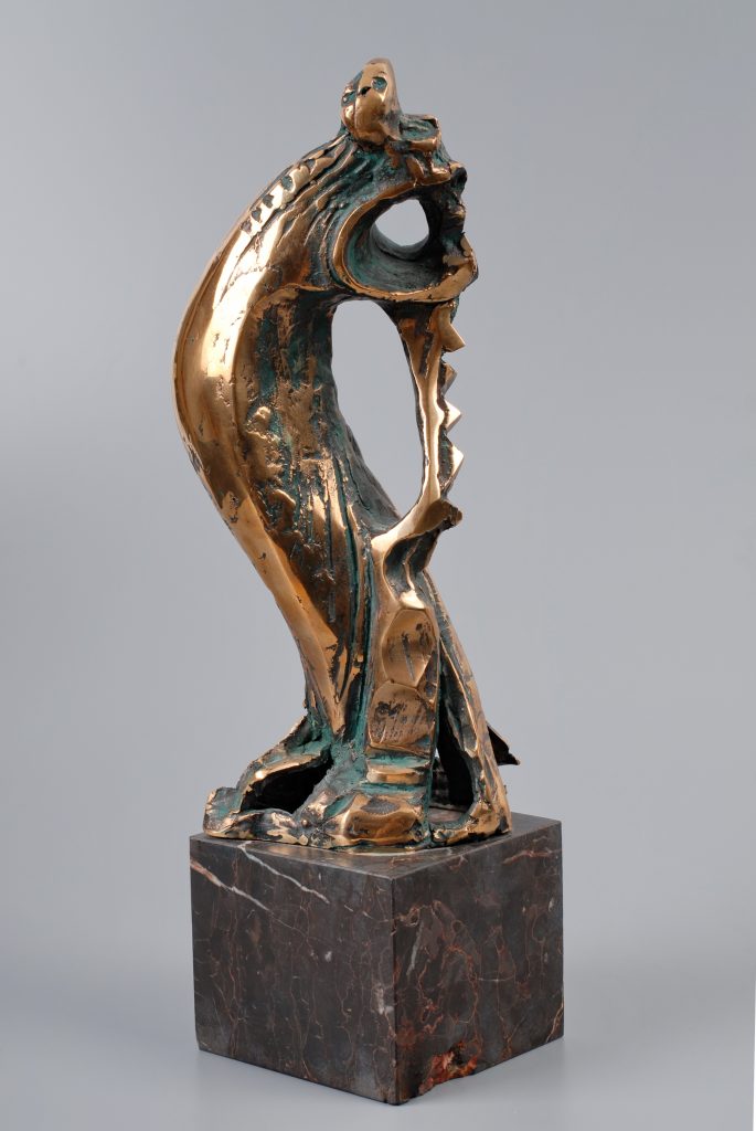 Prooroc II – sculptură în bronz, artist Liviu Bumbu – Liviu Bumbu – O Galerie de Artă