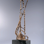 Construcții I – sculptură în bronz, artist Liviu Bumbu – Liviu Bumbu – O Galerie de Artă